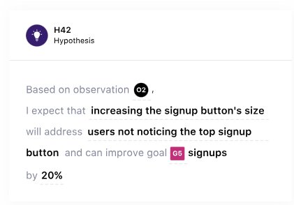 An example of a hypothesis