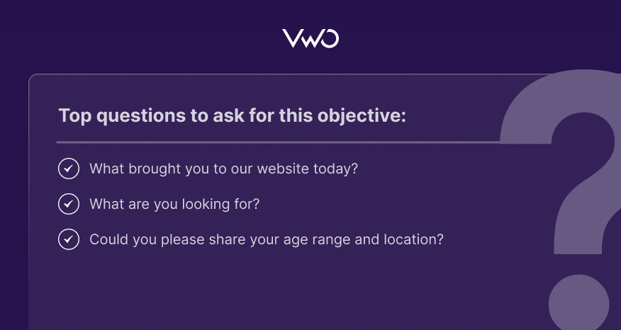 VWO - On page surveys