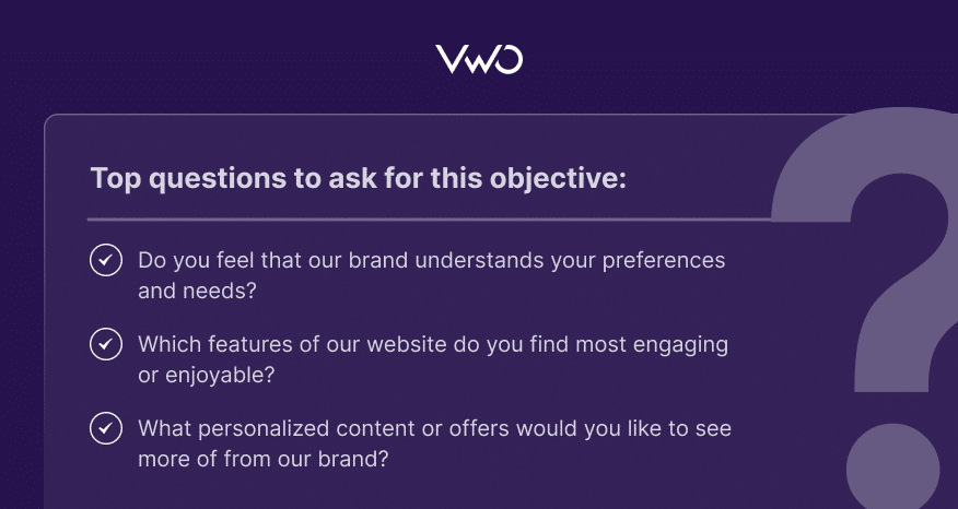 VWO - On page surveys