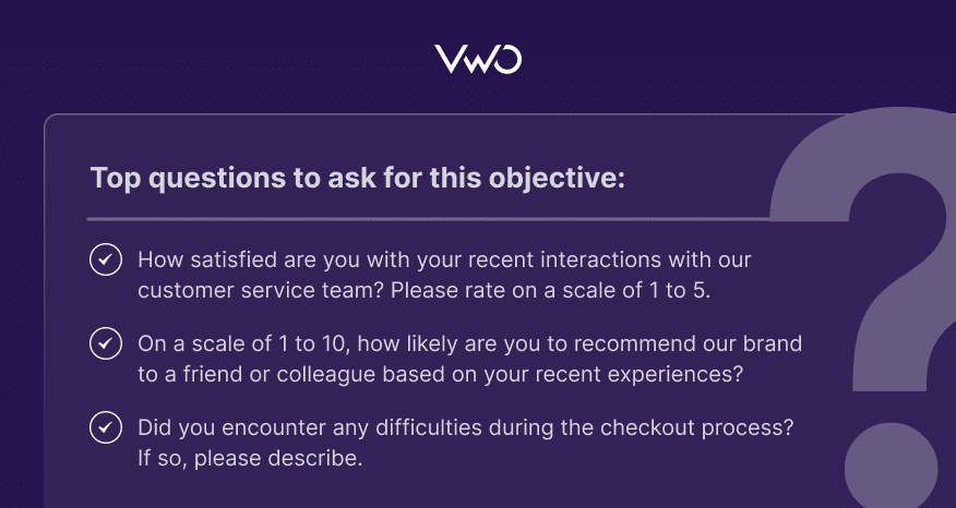 VWO - On page surveys