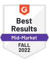 G2 Best Results Mid Market Fall 2022